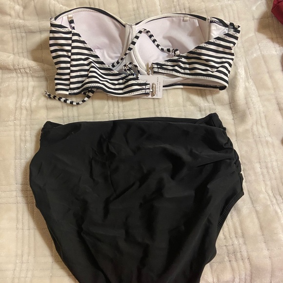 Longline cup bikini with high waisted bottoms - Picture 1 of 2